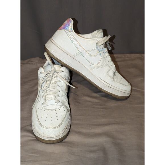 Nike Air Force 1 Premium Women's 7 White Mermaid Color Change Heel - Picture 5 of 9
